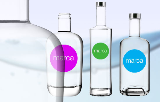 Botella agua cristal 500 ml personalizada