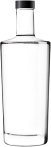 glass water bottle 700ml, 70cl - Ness